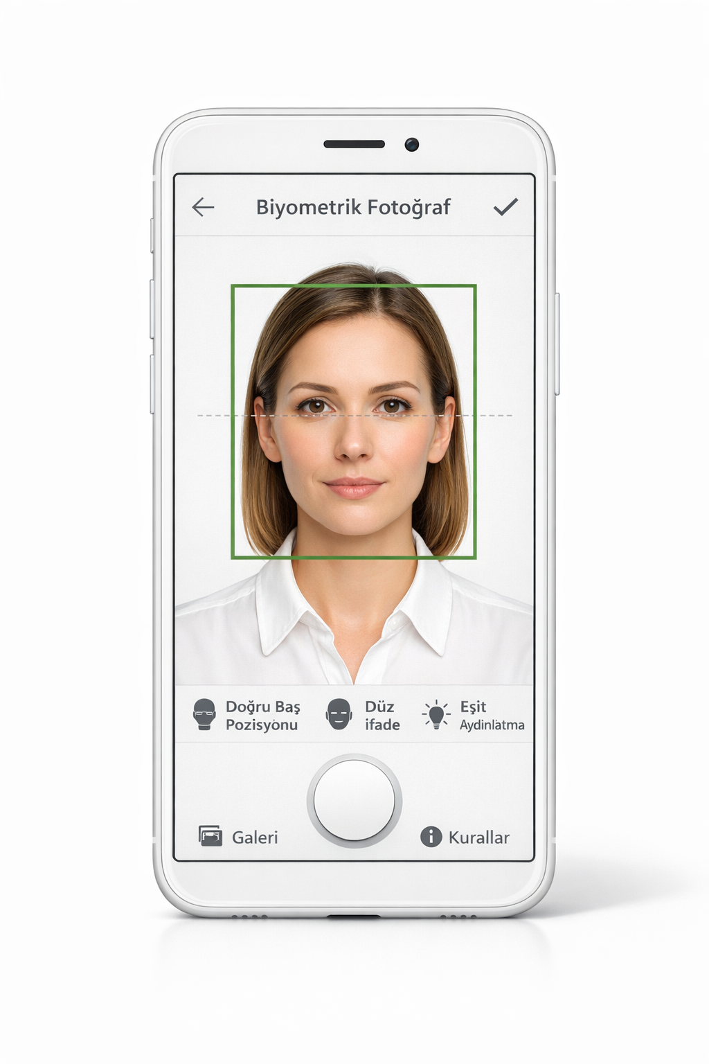 Biyometrik fotoğraf uygulaması